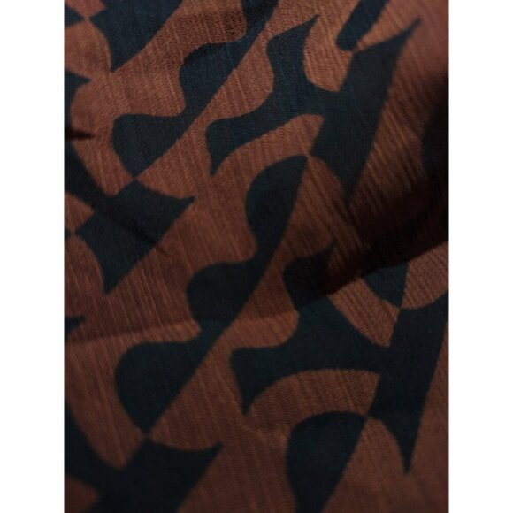 A New Day Womens Brown & Black Long Sleeve Ruched Dress XXL. NWT - Picture 4 of 7